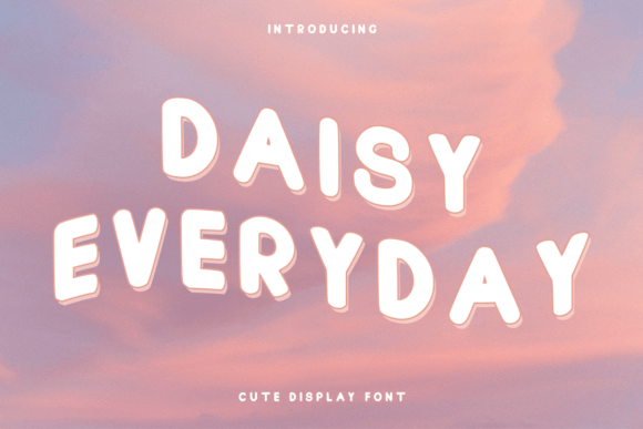 Daisy Everyday: A Cute Display Font for Web Design
