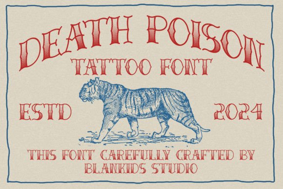 Death Poison Font for Bold Web Headlines