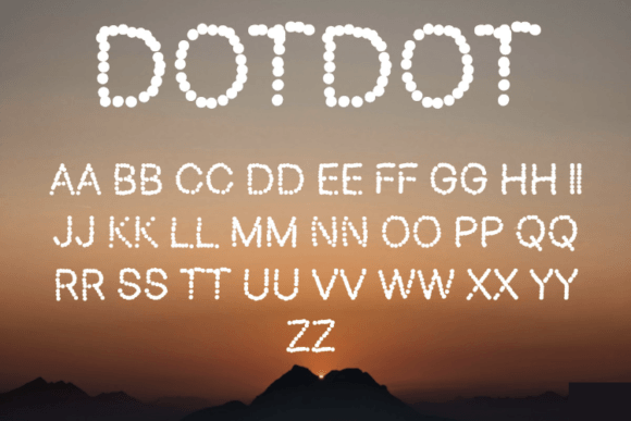 Dotdot Typeface for Editorial Design