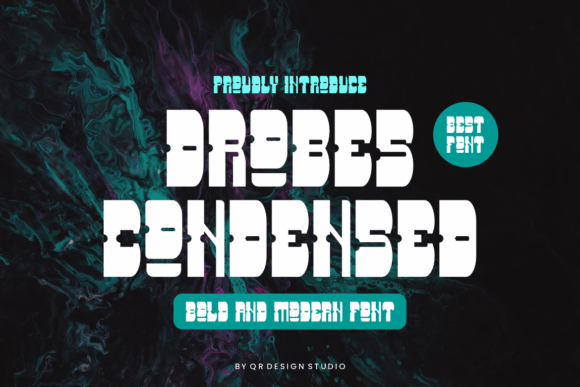 Drobes Condensed: The Bold Display Font for Makers