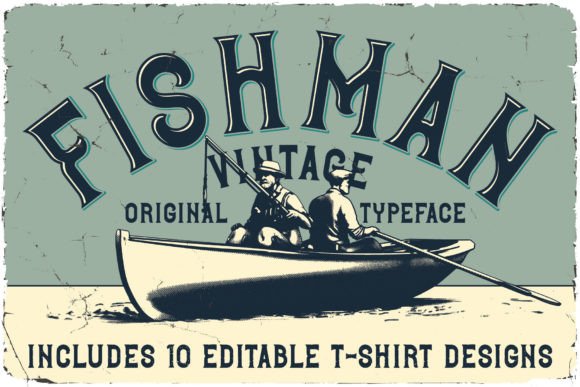 Fishman: A Vintage Display Font for Makers
