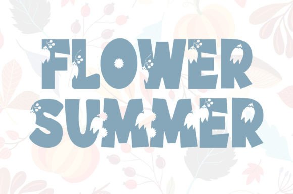 Flower Summer: A Modern Display Typeface for Creative Brands