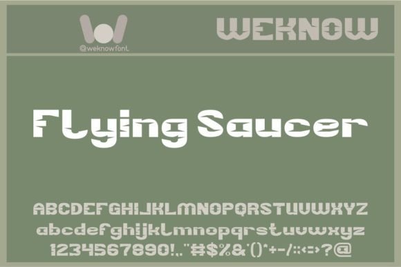 Flying Saucer: A Techno-SciFi Display Font for Web Design