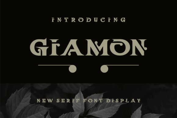 Giamon Display Font for Modern Branding