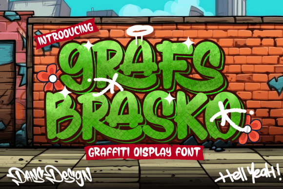 Grafs Brasco: A Quirky Graffiti Display Font for Bold Brands