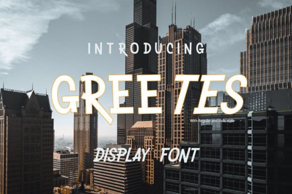 Greetes: A Whimsical Display Font for Modern Editorial Design