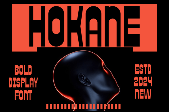 Hokane: A Bold Display Font for Modern Branding