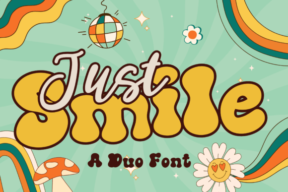 Just Smile Typeface for Retro Web Design