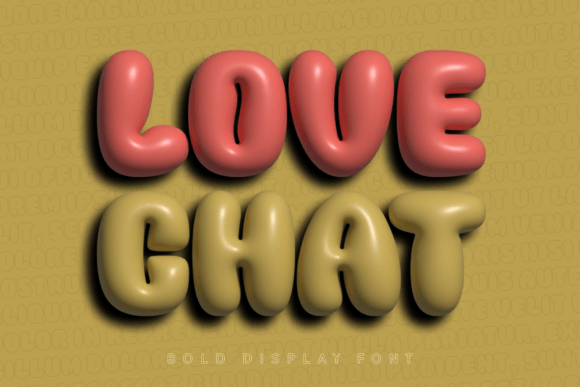 Love Chat: A Playful Display Font for Branding
