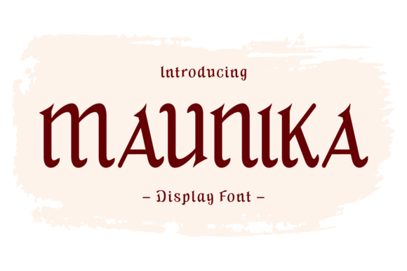 Maunika: A Handwritten Vintage Font for Authentic Branding