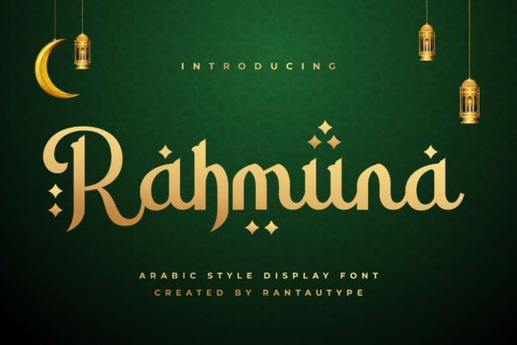 Rahmuna: A Luxurious Display Font for Editorial Design