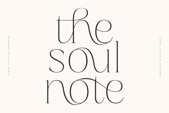 Soul Note: An Elegant Serif Display Font for Branding