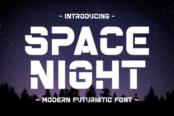 Space Night: A Futuristic Display Font for Modern Brands