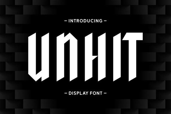 Unhit: The Modern Display Font for Bold Branding
