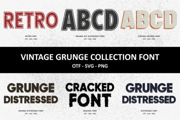 Vintage Grunge Collection: A Bold Display Typeface Review