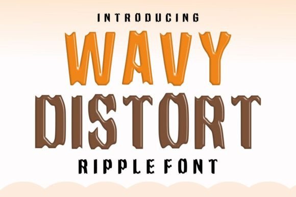 Wavy Distort: A Groovy Display Font for Bold Branding