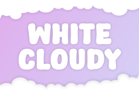White Cloudy Typeface Review for Modern Branding